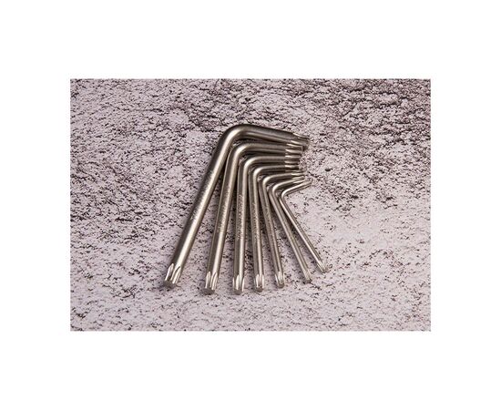 Ключ KING TONY Г-подібний Torx Т10-Т40, 7 шт. (20307PR), зображення 3 Ключ KING TONY Г-подібний Torx Т10-Т40, 7 шт. (20307PR), зображення 3