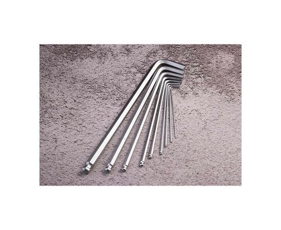 Ключ KING TONY шестигранный 9 шт. экстрадлинный Г-образный с шариком (20109MR), изображение 3 Ключ KING TONY шестигранный 9 шт. экстрадлинный Г-образный с шариком (20109MR), изображение 3