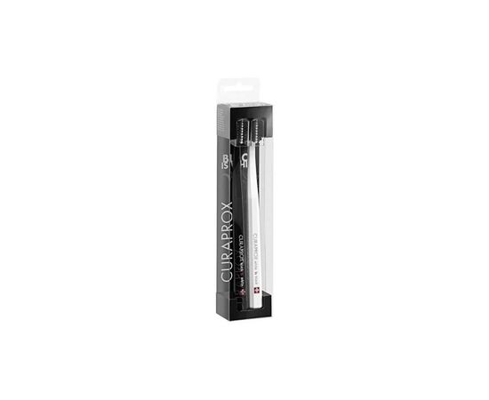 Зубна щітка Curaprox White is Black CS 5460 Ultra Soft Ультрам'які D 0.10 мм 2 шт. (7612412423204)