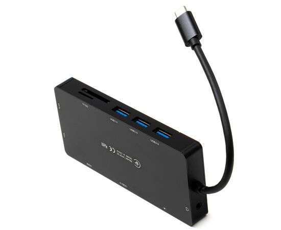 Концентратор Vinga USB-C 3.1 to VGA+HDMI+RJ45+3xUSB3.0+USB2.0+SD/TF+PD100W+Audio (VHYC10), изображение 6 Концентратор Vinga USB-C 3.1 to VGA+HDMI+RJ45+3xUSB3.0+USB2.0+SD/TF+PD100W+Audio (VHYC10), изображение 6