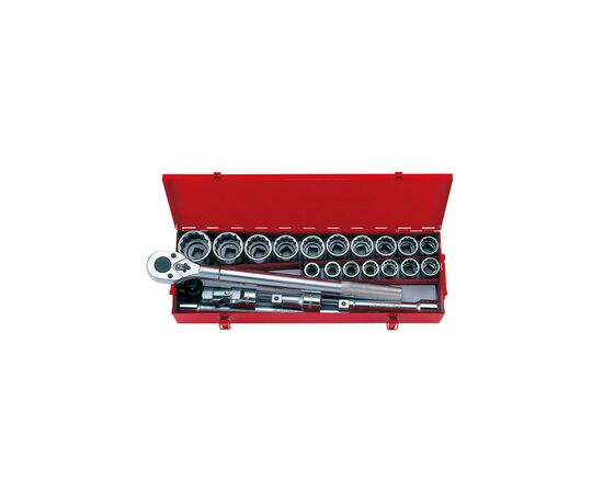 Набор инструментов KING TONY 3/4" 23 шт. 22-50 мм 12-гранных (6023MR)