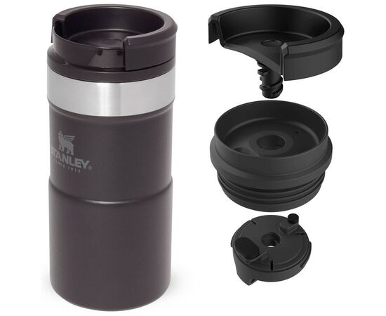 Термокружка Stanley Classic Never Leak Matte Black 0.25 (6939236382984), изображение 5 Термокружка Stanley Classic Never Leak Matte Black 0.25 (6939236382984), изображение 5