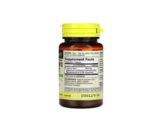 Витаминно-минеральный комплекс Mason Natural Экстракт Зверобоя, 300 мг, Standardized Extract, St. John's Wort, 60 капсул (MAV-13005), изображение 2 Витаминно-минеральный комплекс Mason Natural Экстракт Зверобоя, 300 мг, Standardized Extract, St. John's Wort, 60 капсул (MAV-13005), изображение 2