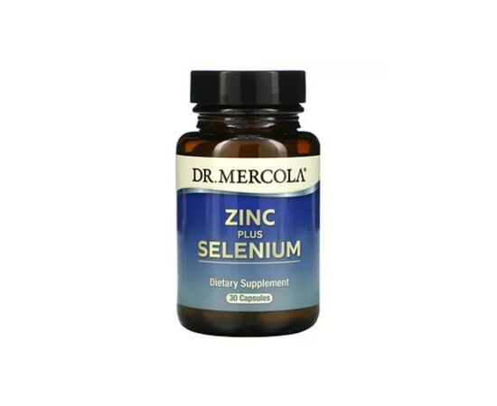 Вітамінно-мінеральний комплекс Dr. Mercola Цинк та Селен, Zinc plus Selenium, 30 капсул (MCL-03065)