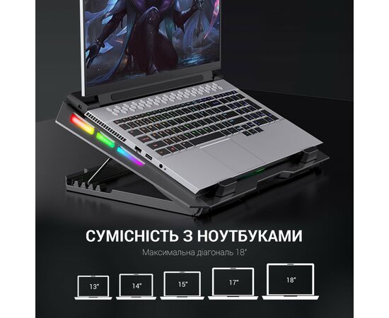 Подставка для ноутбука GamePro CP740, изображение 9 Подставка для ноутбука GamePro CP740, изображение 9
