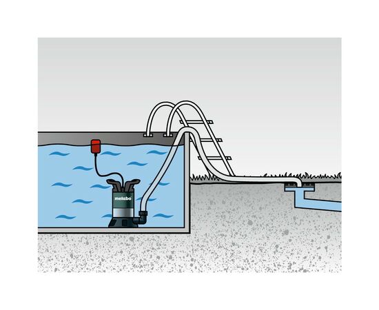 Погружной насос Metabo TP 7500 SI, 300Вт, 7500л/ч, для чистой воды (0250750013), изображение 5 Погружной насос Metabo TP 7500 SI, 300Вт, 7500л/ч, для чистой воды (0250750013), изображение 5