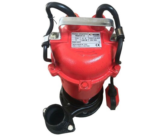 Заглибний насос Optima фекальний WQD 10-12, 9000 л/год, 1.1кВт, 230В (8745), зображення 2