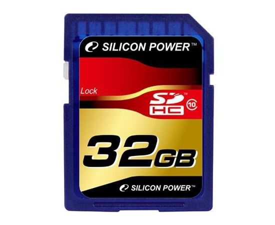 Карта памяти Silicon Power 32Gb SDHC class 10 (SP032GBSDH010V10)