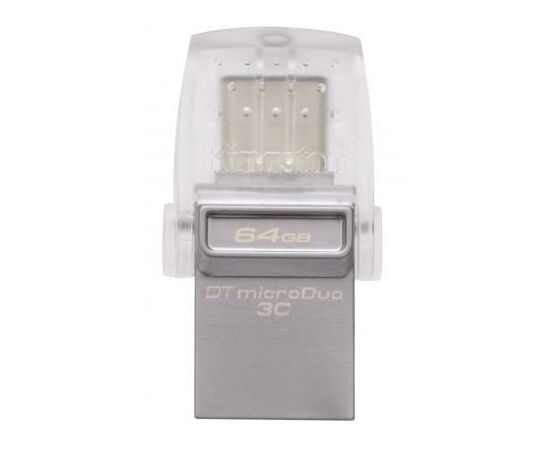 USB флеш накопичувач Kingston 64GB DataTraveler microDuo 3C USB 3.1 (DTDUO3C/64GB)