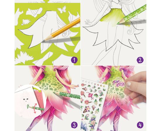 Набор для творчества Nebulous Stars Скетчбук: Петулия, мотивы леса (11103), изображение 4 Набор для творчества Nebulous Stars Скетчбук: Петулия, мотивы леса (11103), изображение 4