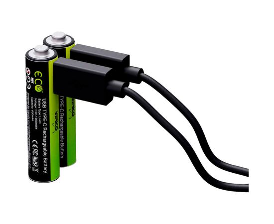 Аккумулятор Verico AAA USB Type-C 600mAh 1.5V Li-ion * 2 (LoopEnergy) (1UDBT-A2WEB2-NN), изображение 2 Аккумулятор Verico AAA USB Type-C 600mAh 1.5V Li-ion * 2 (LoopEnergy) (1UDBT-A2WEB2-NN), изображение 2