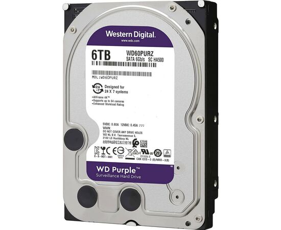 Жесткий диск 3.5" 6TB WD (# WD63PURZ #), изображение 2 Жесткий диск 3.5" 6TB WD (# WD63PURZ #), изображение 2