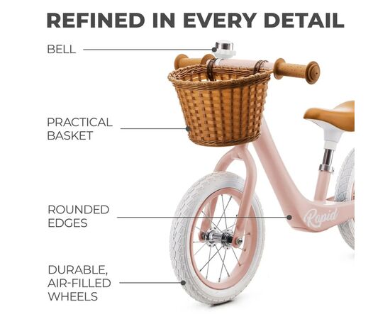 Беговел Kinderkraft Rapid Pink (KRRAPI00PNK0000) (5902533922963), изображение 10 Беговел Kinderkraft Rapid Pink (KRRAPI00PNK0000) (5902533922963), изображение 10