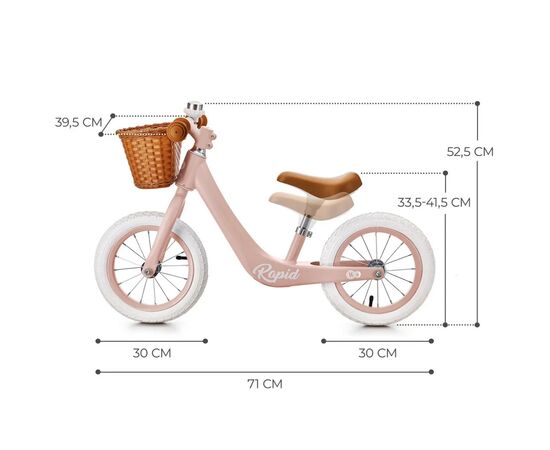 Беговел Kinderkraft Rapid Pink (KRRAPI00PNK0000) (5902533922963), изображение 11 Беговел Kinderkraft Rapid Pink (KRRAPI00PNK0000) (5902533922963), изображение 11