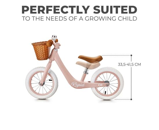 Беговел Kinderkraft Rapid Pink (KRRAPI00PNK0000) (5902533922963), изображение 8 Беговел Kinderkraft Rapid Pink (KRRAPI00PNK0000) (5902533922963), изображение 8