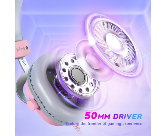 Наушники Fifine H9P Pink (H9P), изображение 3 Наушники Fifine H9P Pink (H9P), изображение 3