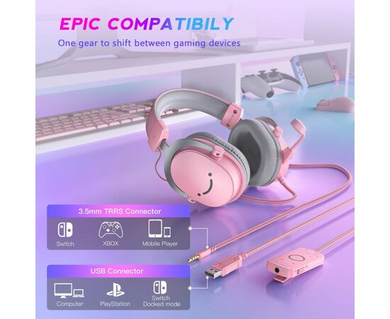 Наушники Fifine H9P Pink (H9P), изображение 6 Наушники Fifine H9P Pink (H9P), изображение 6