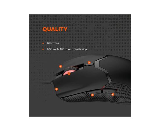 Мишка Canyon GM-116 Carver USB Black (CND-SGM116), зображення 7 Мишка Canyon GM-116 Carver USB Black (CND-SGM116), зображення 7