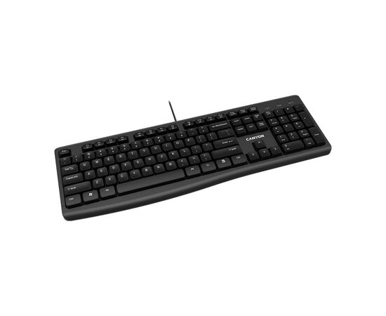 Клавиатура Canyon KB-50 Slim USB UA Black (CNE-CKEY5)