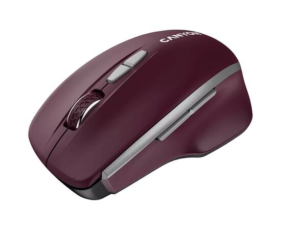 Мышка Canyon MW-21 Wireless Blue LED Burgundy (CNS-CMSW21BR), изображение 2 Мышка Canyon MW-21 Wireless Blue LED Burgundy (CNS-CMSW21BR), изображение 2
