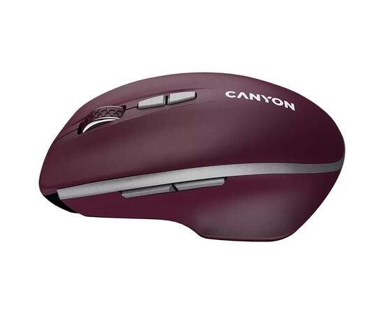Мышка Canyon MW-21 Wireless Blue LED Burgundy (CNS-CMSW21BR), изображение 4 Мышка Canyon MW-21 Wireless Blue LED Burgundy (CNS-CMSW21BR), изображение 4