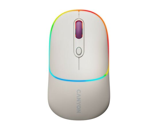 Мышка Canyon MW-22 Dual Band RGB Wireless Rice (CNS-CMSW22RC), изображение 2 Мышка Canyon MW-22 Dual Band RGB Wireless Rice (CNS-CMSW22RC), изображение 2