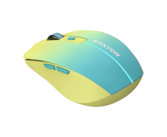 Мишка Canyon MW-44 LED Rechargeable Wireless/Bluetooth Yellow Blue (CNS-CMSW44UA)