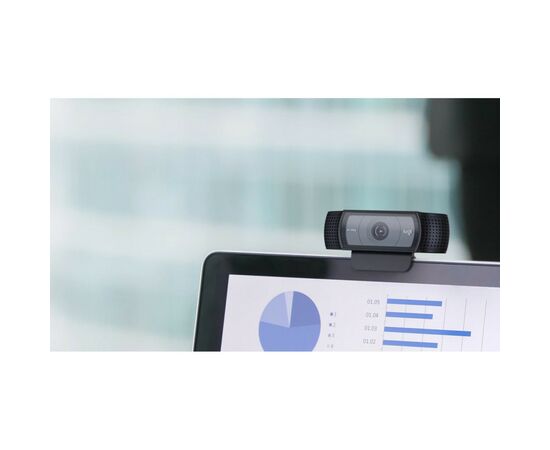 Веб-камера Logitech C920E HD 1080P Black (960-001360), изображение 7 Веб-камера Logitech C920E HD 1080P Black (960-001360), изображение 7