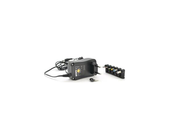 Блок живлення мережевий Voltronic 18W Universal, Output 3V-12V, 2.35*0.75/ 3.0*1.1/3.5*1.35/4.0*1.7 /5.5*2.1/5.5*2.5 (12491 / YT-UPS18W)