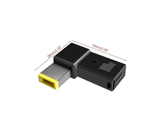Переходник PD 100W USB-C F to DC Male Jack square mouth Lenovo Thinkpad ST-Lab (PD100W-Lenovo), изображение 3 Переходник PD 100W USB-C F to DC Male Jack square mouth Lenovo Thinkpad ST-Lab (PD100W-Lenovo), изображение 3
