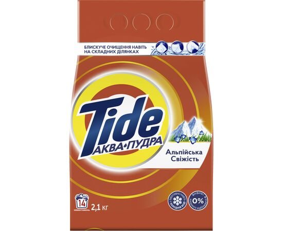 Пральний порошок Tide Аква-Пудра Альпійська свіжість 2.1 кг (8006540534304)