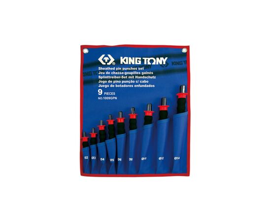 Набор инструментов KING TONY выколотки 9 шт в чехле (1009GPN)