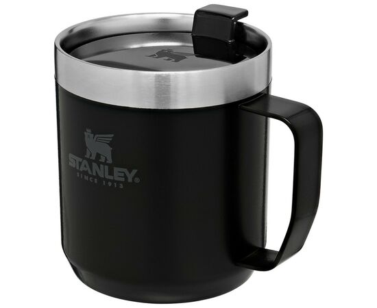 Термокружка Stanley Legendary Classic Camp Matte Black 0,35л (6939236373173), изображение 2 Термокружка Stanley Legendary Classic Camp Matte Black 0,35л (6939236373173), изображение 2