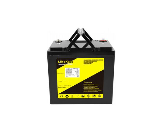 Батарея LiFePo4 Liitokala LiFePO4 12V-120Ah LCD (12V 120Ah LiFePO4 LCD), изображение 2 Батарея LiFePo4 Liitokala LiFePO4 12V-120Ah LCD (12V 120Ah LiFePO4 LCD), изображение 2