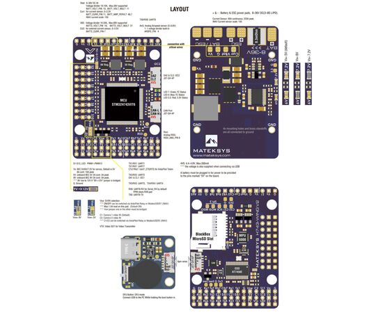 Полетный контроллер (FC) MATEKSYS H743-WING V3 (H743-WING-V3/HP024.0084-V3), изображение 2 Полетный контроллер (FC) MATEKSYS H743-WING V3 (H743-WING-V3/HP024.0084-V3), изображение 2