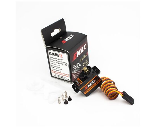 Сервопривод для дрона Emax ES08MA II 12g Mini Metal Gear Analog Servo (0102003010), изображение 4 Сервопривод для дрона Emax ES08MA II 12g Mini Metal Gear Analog Servo (0102003010), изображение 4