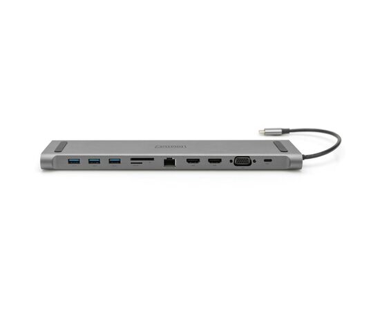 Порт-реплікатор Digitus 11 Port Docking Station, USB-C, 4K (DA-70898), зображення 2 Порт-реплікатор Digitus 11 Port Docking Station, USB-C, 4K (DA-70898), зображення 2