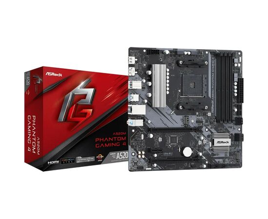 Материнская плата ASRock A520M PHANTOM GAMING 4, изображение 5 Материнская плата ASRock A520M PHANTOM GAMING 4, изображение 5