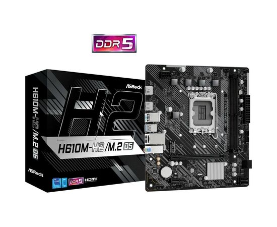Материнская плата ASRock H610M-H2/M.2 D5, изображение 5 Материнская плата ASRock H610M-H2/M.2 D5, изображение 5