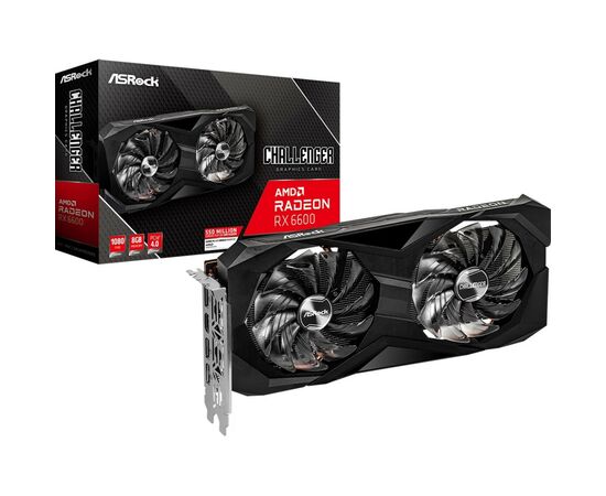 Видеокарта ASRock Radeon RX 6600 8Gb Challenger D OC (RX6600 CLD 8G OC), изображение 5 Видеокарта ASRock Radeon RX 6600 8Gb Challenger D OC (RX6600 CLD 8G OC), изображение 5