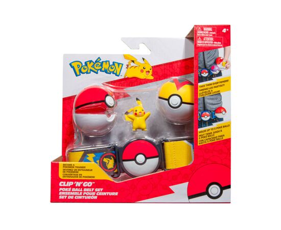Игровой набор Pokemon W14 - Пояс с покеболами Пикачу (PKW3162)