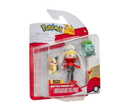 Фігурка Pokemon набір W18 - Морпеко, Бульбазавр, Рабут (PKW3055), зображення 2 Фігурка Pokemon набір W18 - Морпеко, Бульбазавр, Рабут (PKW3055), зображення 2