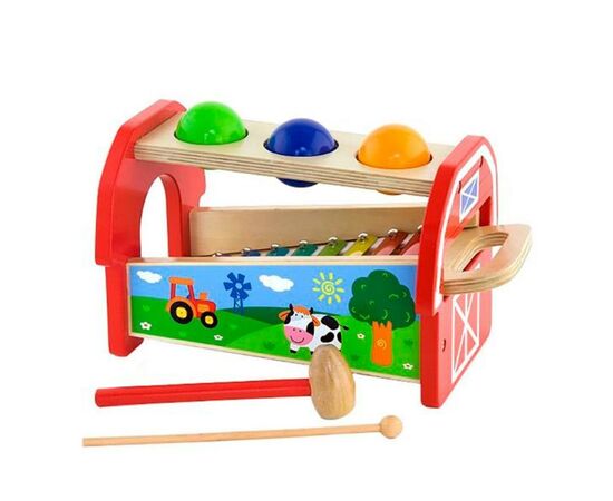 Развивающая игрушка Viga Toys 2-в-1 Ксилофон (50348), изображение 2 Развивающая игрушка Viga Toys 2-в-1 Ксилофон (50348), изображение 2