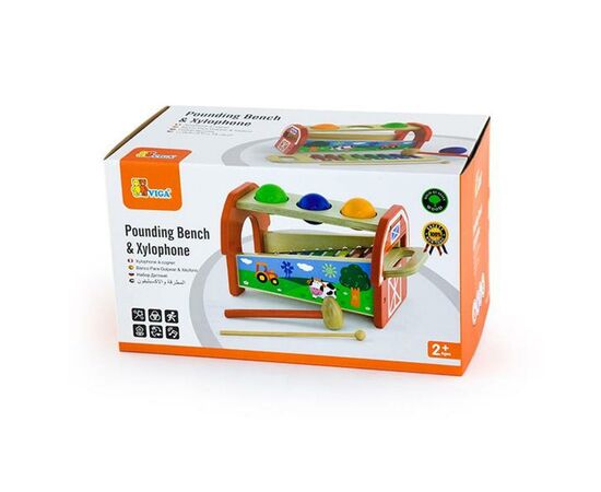 Развивающая игрушка Viga Toys 2-в-1 Ксилофон (50348), изображение 3 Развивающая игрушка Viga Toys 2-в-1 Ксилофон (50348), изображение 3