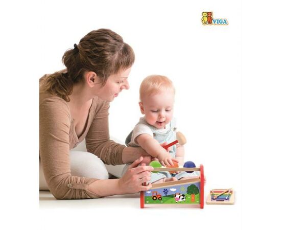 Развивающая игрушка Viga Toys 2-в-1 Ксилофон (50348), изображение 4 Развивающая игрушка Viga Toys 2-в-1 Ксилофон (50348), изображение 4