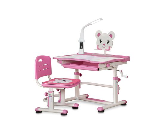 Парта со стулом Evo-kids BD-04 P XL Teddy с лампой, изображение 4 Парта со стулом Evo-kids BD-04 P XL Teddy с лампой, изображение 4