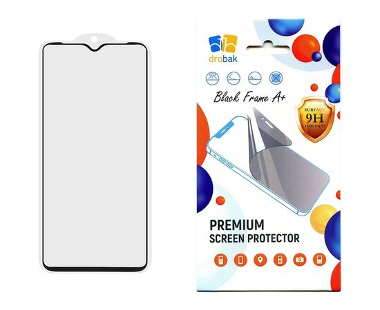Скло захисне Drobak Realme C51 Black Frame A+ (676732)