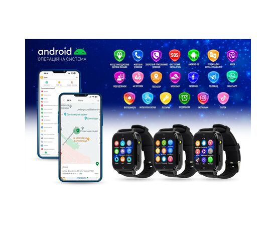 Смарт-часы GARMIX PointPRO-300 4G/GPS/WIFI/VIDEO CALL BLACK (1017354), изображение 3 Смарт-часы GARMIX PointPRO-300 4G/GPS/WIFI/VIDEO CALL BLACK (1017354), изображение 3