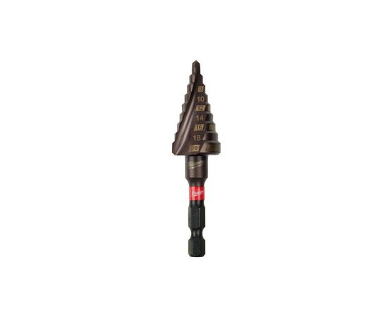Свердло Milwaukee ступінчасте SHOCKWAVE Impact Duty, 4-20мм з кроком 2мм (48899263)