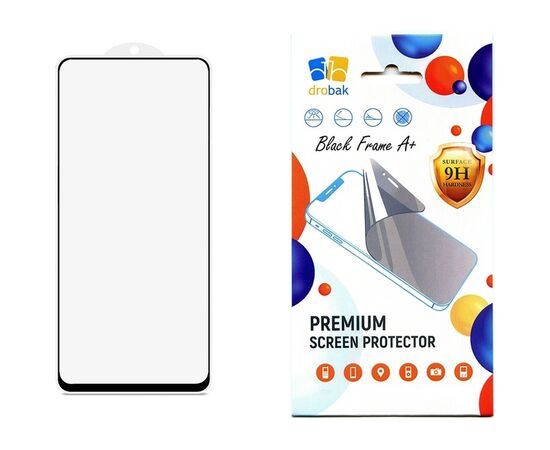Скло захисне Drobak Realme C67 Black Frame A+ (676735)